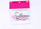 Leak Proof Printed Header Bags BOPP Material Round Hole With Rubber Band